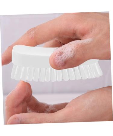 FOMIYES Nail Brush Fingernail Scrubber Brush Nail Cleaning Scrubber Brush Sink Scrubber Soft Stiff Bristles Toe Scrubber Nail Cleaner Brush Toe Brush Polyester Manicure Plastic Brush White 11.5x5cm White - Buy Online on SooperMarket.com