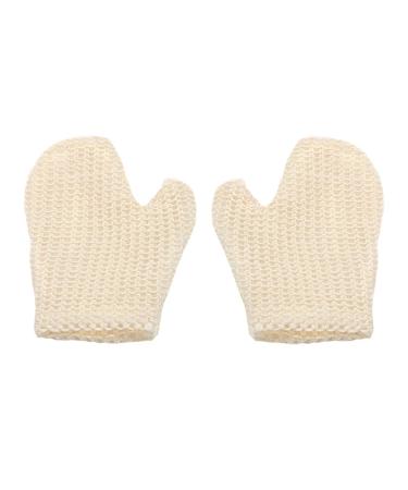 Angoily 2 pieces peeling washbasin gloves sisal remove Dead Skin Bad Scrub in the middle of hollow peeling glove mids for adults and children body wash massage glove