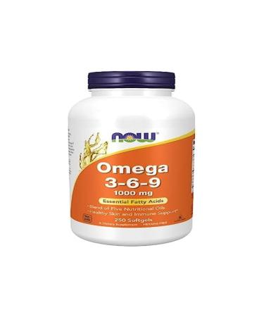 Now Foods Omega 3-6-9 1000mg 250 Soft Capsules DHA EPA