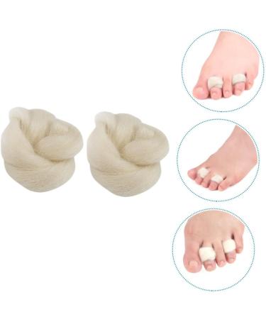 Wool Toe Spacers and Separators Set - 2pcs Nail Art Tools for Toe and Finger Stretching - Orthotic Pedicure Kit - Buy Online on SooperMarket.com