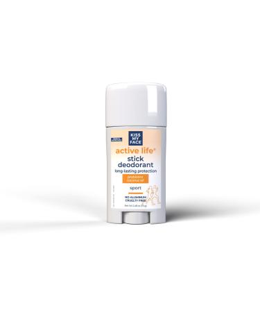 Kiss My Face Deodorant Stick Active Life Sport 2.48oz (6 Pack)