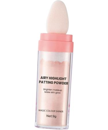 predolo Highlighter Powder Glow Brightener Face Blusher Patting Powder Smooth Loose Powder Setting Powder Shimmer and Shine for Makeup Pink - Buy Online on SooperMarket.com