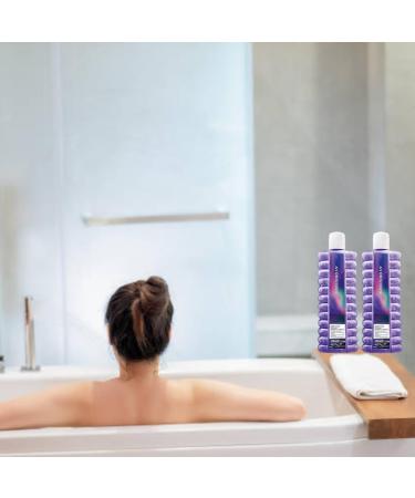 Dancing in Skies Bubble Bath Set - 2 Bottles x 500ml Mean's Double The Bliss of Luxury. Each"Infused with The Scent of Cosmic Violet and Amber Moonstone - Buy Online on SooperMarket.com