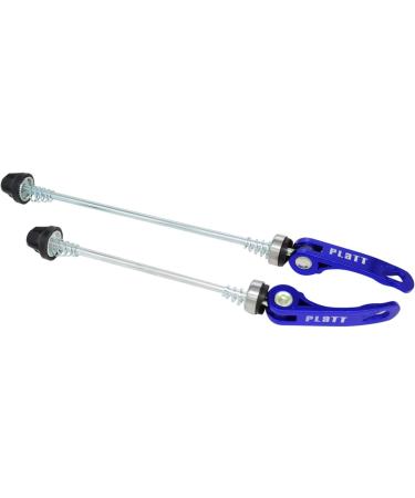 PLATT Bike Wheel Hub Skewers - Blue MTB Quick Release Skewers for Road, Mountain, BMX Bikes (1 Pair) - Buy Online on SooperMarket.com
