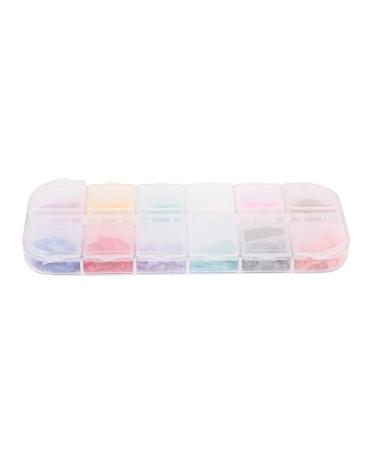 Wispbreeze 12 Colors/Box Crushed Stones Gravel Flakes Natural Broken 3D Beauty Manicure Diy Nail Art Decoration 01