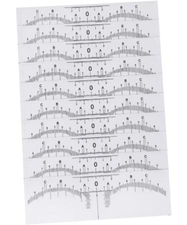 NOLITOY 20 Pcs Eyebrow Guide Measure Tool Microblading Eyebrow Ruler Artifact Disposable - Buy Online on SooperMarket.com