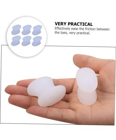 Beavorty 8pcs Toe Separator Splints - Nail Protector & Manicure Toe Stretcher - Hallux Valgus Orthotics for Foot Thumb - White Gel - Buy Online on SooperMarket.com
