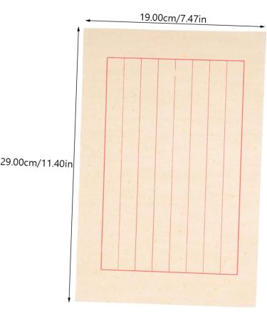 STOBOK 50 Sheets Rice Paper Chinese Calligraphy Practice Paper Xuan Paper Calligraphy Paper Art Paper As Shown 29x19cm - Buy Online on SooperMarket.com