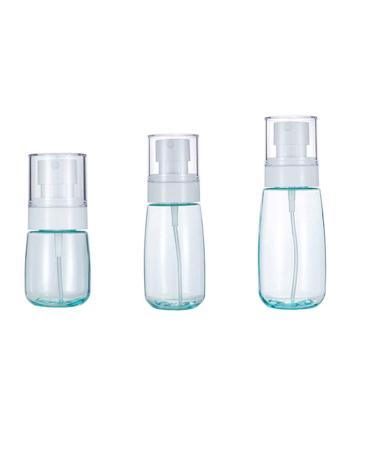 30 ml 60 ml 80 ml - 3 pcs hairdressing bottles Liquid atomizer travel bottles Empty Small spray bottles for make -up cosmetic hair shampoo toilet items blue