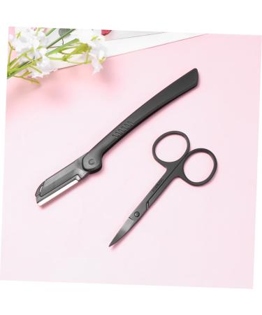 Didiseaon Nose Hair & Eyebrow Shaping Kit | Stainless Steel Beard Eyebrow Comb Razor & Facial Shaver Set for Precision Grooming - Buy Online on SooperMarket.com