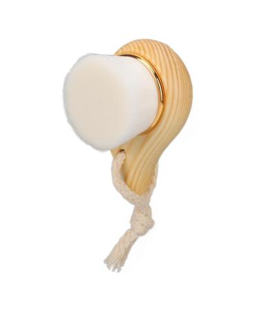 Facial Brush Exfoliating Face Scrubbers with Wooden Handle Face Brush with Soft Fiber Bristles Manual Wooden Facial Brush for Makeup Skincare Removal
