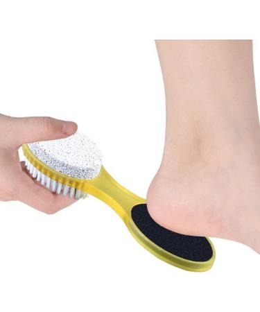 Dajidafu PP PS Foot File Replacement Solid Color Hanging Pedicure Exfoliating Dead Skin Remover Bath Brush with Lanyard Yellow - Buy Online on SooperMarket.com