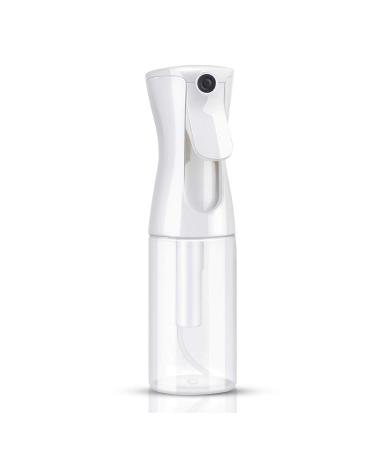 Suream Hair Spray Bottles, 5.4oz/160ml Clear Continuous Mister for Curly Hair, Empty Plastic Refillable Houseplant Water Sprayer for Hair Styling, Flower Misting, Gardening, Ironing and Cleaning 160ml-Clear