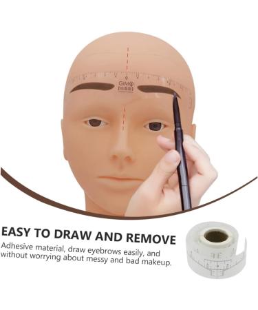 Housoutil 1 Roll Disposable Ruler Stickers Reusable Eyebrow Ruler Disposable Eyebrow Ruler Make up Tool - Buy Online on SooperMarket.com