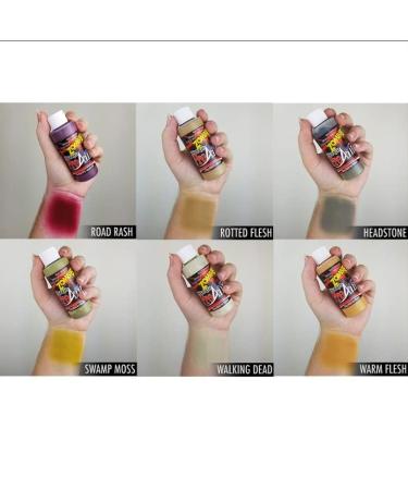 ProAiir Water Resistant Face Painting Makeup Set - 6 Ghoulish Zombie Colors - 1oz (30ml - Buy Online on SooperMarket.com