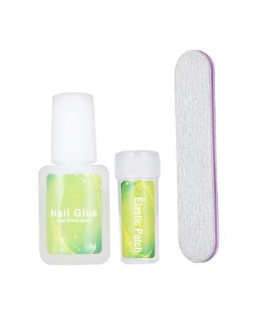 Ingrown Toenail Patch Correction Kit Elastic Toe Nail Straightener Patch with Nail File Glue Ingrown Toenail Corrector Straightener