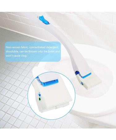 Disposable Toilet Bowl Brush Toilet Cleaning System Toilet Cleaning System Starter Kit Replaceable Concentrated Detergent Head Bathroom Disinfecting Toiletwand - Buy Online on SooperMarket.com