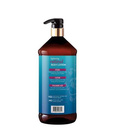 Arganatural Retinol Caffeine & Hyaluronic Tightening Body Lotion 32oz - Anti-Aging & Cellulite Treatment for All Skin Types - Buy Online on SooperMarket.com