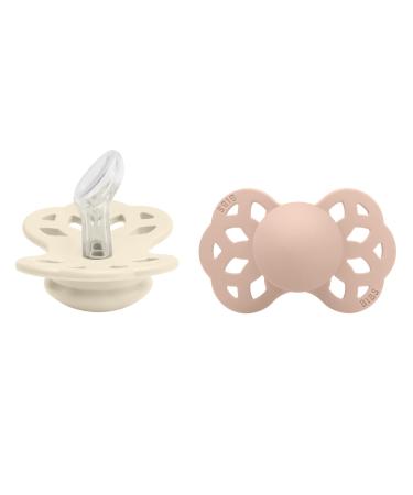 BIBS Infinity Anatomical Pacifier 2-Pack BPA-Free Anatomical Silicone Suction Set Anatomical Sucker. Silicone Made in Denmark Size 1 (0-6 Months) Ivory/Blush' for ASIN 'B0BLT2HKZS