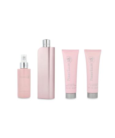 Perry Ellis Perry Ellis 18 Women 3.4oz EDP Spray 3oz Body Lotion 4oz Body Mist 3oz Bath and Shower Gel 4 Pc Gift Set