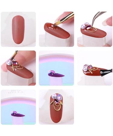 Dajidafu Stainless Steel Nail Art Tweezers Clamping Tools Professional Simple Small Rhinestone Picker Picking Tweezer Hand Tool - Buy Online on SooperMarket.com
