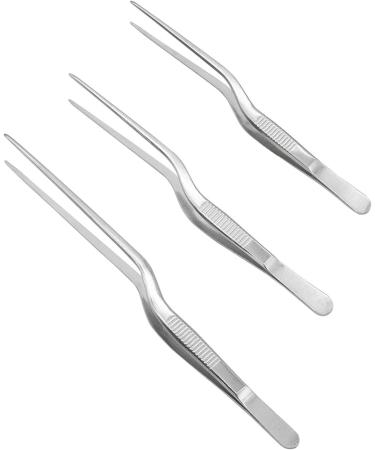 Asukohu Professional Stainless Steel Medical Tweezers Ear-Pick Tool Bending Tweezers for Ear Cleaning and Care Bend Tweezers - Buy Online on SooperMarket.com