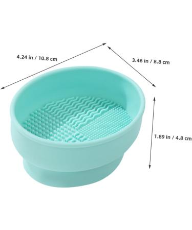 Mikinona Makeup Brush Cleaner Bowl Cleaner Bowl for Makeup Tools Brush Cleaning Pad Makeup Brush Storage Stand Silicone Cleaning Bowl Foldable Brush Make up Powder Puff Silica Gel - Buy Online on SooperMarket.com