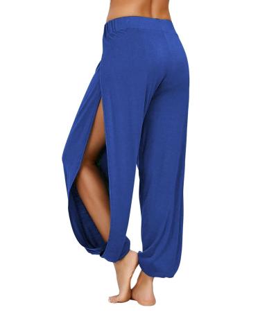 PACBREEZE Women's Maternity Jeans Over The Belly Slim Stretchy High Waist Denim Skinny Pants with Pockets A14: Royal Blue XL