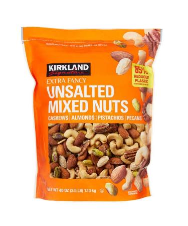 Kirkland Signature Extra Fancy Mixed Nuts unsalted, 39.85 Ounce