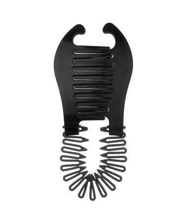 Xiton Flexible Plastic Hair Comb & Banana Clip - Stylish Ponytail Tool for Women & Girls - Perfect for DIY Hairstyles (Black) - Buy Online on SooperMarket.com