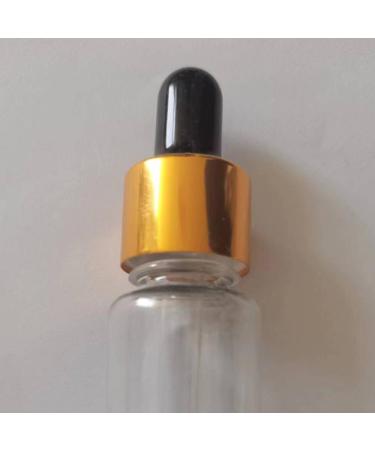 5Pcs Transparent Dropper Bottle 20ML Plastic Eye Dropper Bottles for Essential Oil Pipette Refillable - with Measured Pipette Funnel and Labels (Black + Gold Cap) 20ml Black + Gold Cap - Buy Online on SooperMarket.com