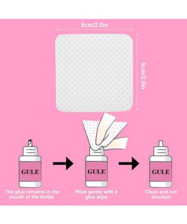 Cosmetic Cleaning Non-Woven Fabric Wipes - Eyelash Extension & Nail Removal Pads | International Shipping Available - Buy Online on SooperMarket.com