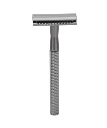 Shop Integration Safety Razor for Men - Brass Handle Double Edge Razor with Base - Premium Facial Care (Black) - Buy Online on SooperMarket.com