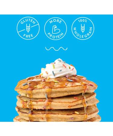 Miss Jones Baking Confetti Pop Oat Pancake and Waffle Mix - Gluten Free, 10g Protein, 100% Whole Grains - 13.99 oz - Buy Online on SooperMarket.com