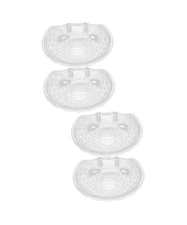 Ciieeo 4 Pcs Transparent Soap Box Soap Holder Bathroom Soap Mount Sink Shower Soap Dish Soapdish Soap Case Self-adhesive Soap Dish Soap Stand Home Supplies Plastic Household Products Tray