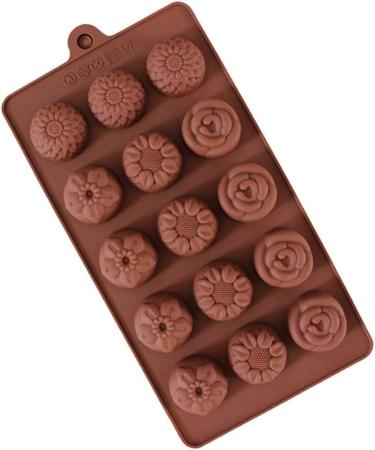 2pcs Craft Dies Pudding Mold Flower Shaped Mold Non-Stick Mold Decor Silicone Molds Chocolate Baking Molds Sphere Cake Molds Cake Baking Molds Chocolate Molds Waffles Flowers mediumx2pcs Coffeex2pcs - Buy Online on SooperMarket.com