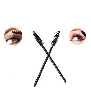 SINEN 50 PCS Disposable Eyelash Brush Kit for Makeup - Black Mascara Brushes for Eye Lashes Extension and Eyebrow Makeup - Buy Online on SooperMarket.com
