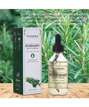 AQUAPURITY PHOERA Multi-Use Oil Anti-Aging 100% Natural With Petals Face Body Hairs Nail Wrinkles Aromatherapy Flowers And Vegetables UK (ROSEMARY OIL) - Buy Online on SooperMarket.com