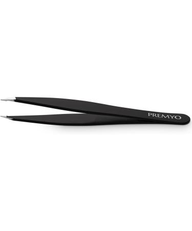 Buy Premyo Precision Eyebrow Tweezers for Ingrown Hair & Splinters - Professional Stainless Steel Rustproof with Case | International Shipping - Buy Online on SooperMarket.com