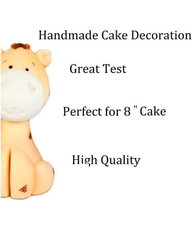 jncakes Animals Cake Topper Birthday Party Decoration Edible Great for Kids Boy Girl First Birthday Christening Baby Shower Easy to Use Giraffe Elephant Lion Jungle - Buy Online on SooperMarket.com