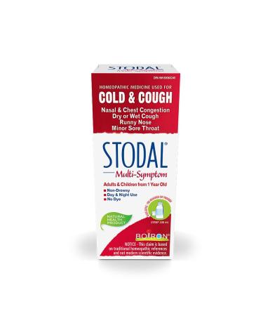 Boiron Stodal Cold & Cough Syrup 200ml Relief for Nasal & Chest Congestion Runny Nose and Dry or Wet Cough.