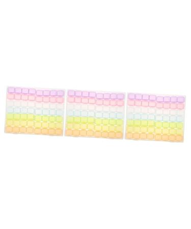 ABOOFAN 3 Sets Nail Art Storage Box Nail Jewelry Manicure Accessories Holding Ornament Container Ornament Storage Bin Nail Organizer Makeup Drawer Dip Powder Organizer Grid Spare Parts Abs