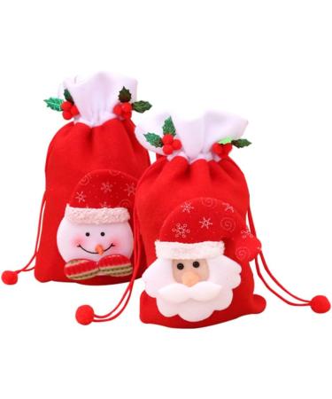 KOMBIUDA 2pcs Christmas Favor Bag Christmas Bag Candy Bag for Christmas Bag Portable Apple Bag Child - Buy Online on SooperMarket.com