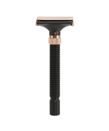 Double Edge Razor Handle - Reusable Metal Safety Razor for Men & Women | Black Eco-Friendly Shaving Solution - Buy Online on SooperMarket.com