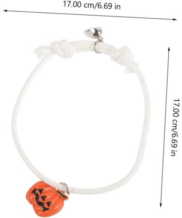 ABOOFAN 2 Pcs Girl Bracelet Jewelry Halloween Bracelet Jewelry for Girl Pumpkin Charm Bracelet for Decor Halloween Bracelet for Girl Metal Little Pumpkin European and American - Buy Online on SooperMarket.com