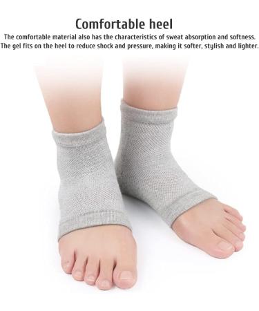 Buy 4 Pairs Gel Heel Socks - Moisturizing Spa Socks for Soft Smooth Skin | Comfort Day & Night Care - Buy Online on SooperMarket.com