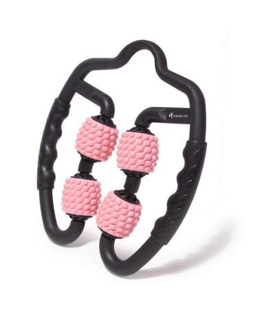 StrongTek Trigger Point Roller Massager for Forearm, Elbow, Hand, Arm, and Leg Myofascial and Fascial Release, Deep Tissue Self Massage for Golfer, Tennis Elbow Treatment or Athlete Muscle Pain Relief Black + Pink