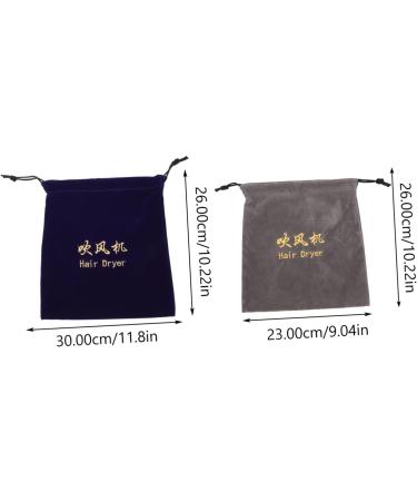Baluue 10 Pcs Storage Bag Practical Storage Pouch Smooth Hair Dryer Bag Portable Hair Dryer Flocking Cloth - Buy Online on SooperMarket.com