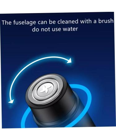 Mini Electric Shaver for Men Portable Car Rechargeable Shaver USB Rechargeable Razor Wet & Dry Use Rotary Electric Shaver for Travel Black - Buy Online on SooperMarket.com