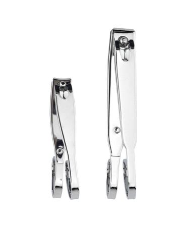 KRISMYA EZ Grip Nail Clipper Set for Seniors - Carbon Steel Fingernail & Toenail Clippers in Metal Case - Set of 2 Sizes for Men & Women - Buy Online on SooperMarket.com